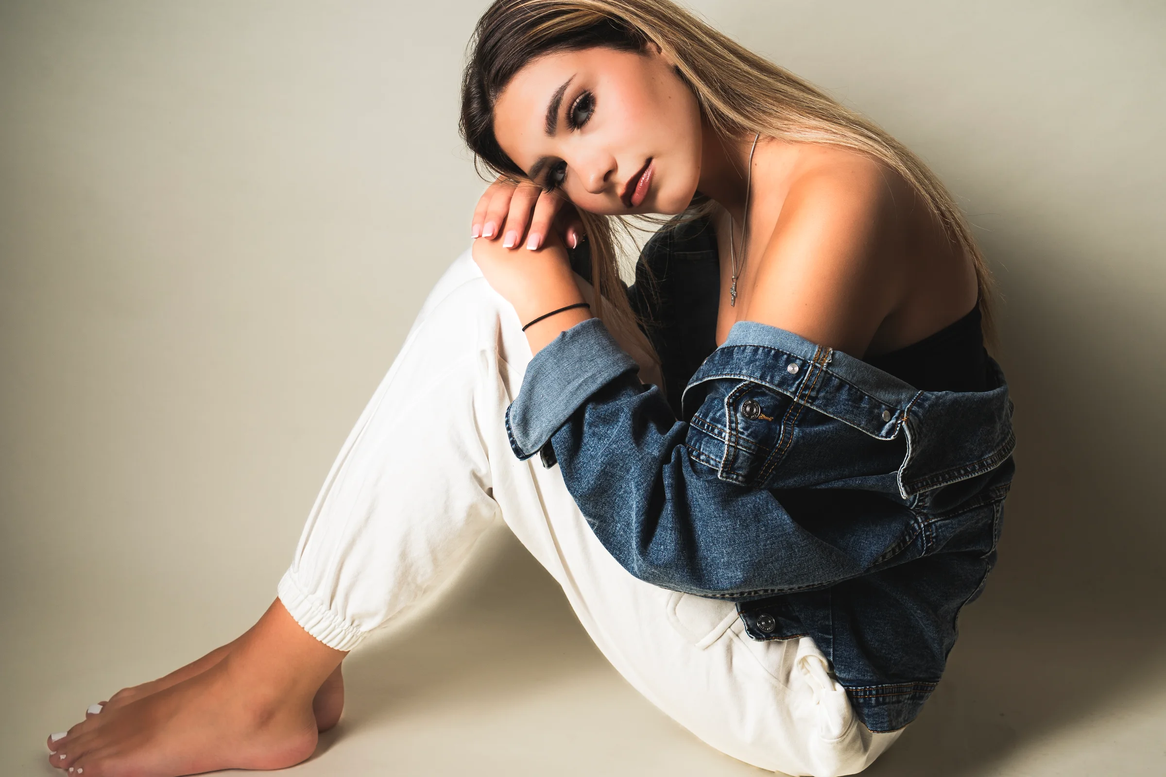 Relaxed seated portrait