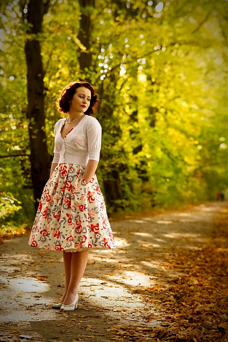 Portrait on a woodland path